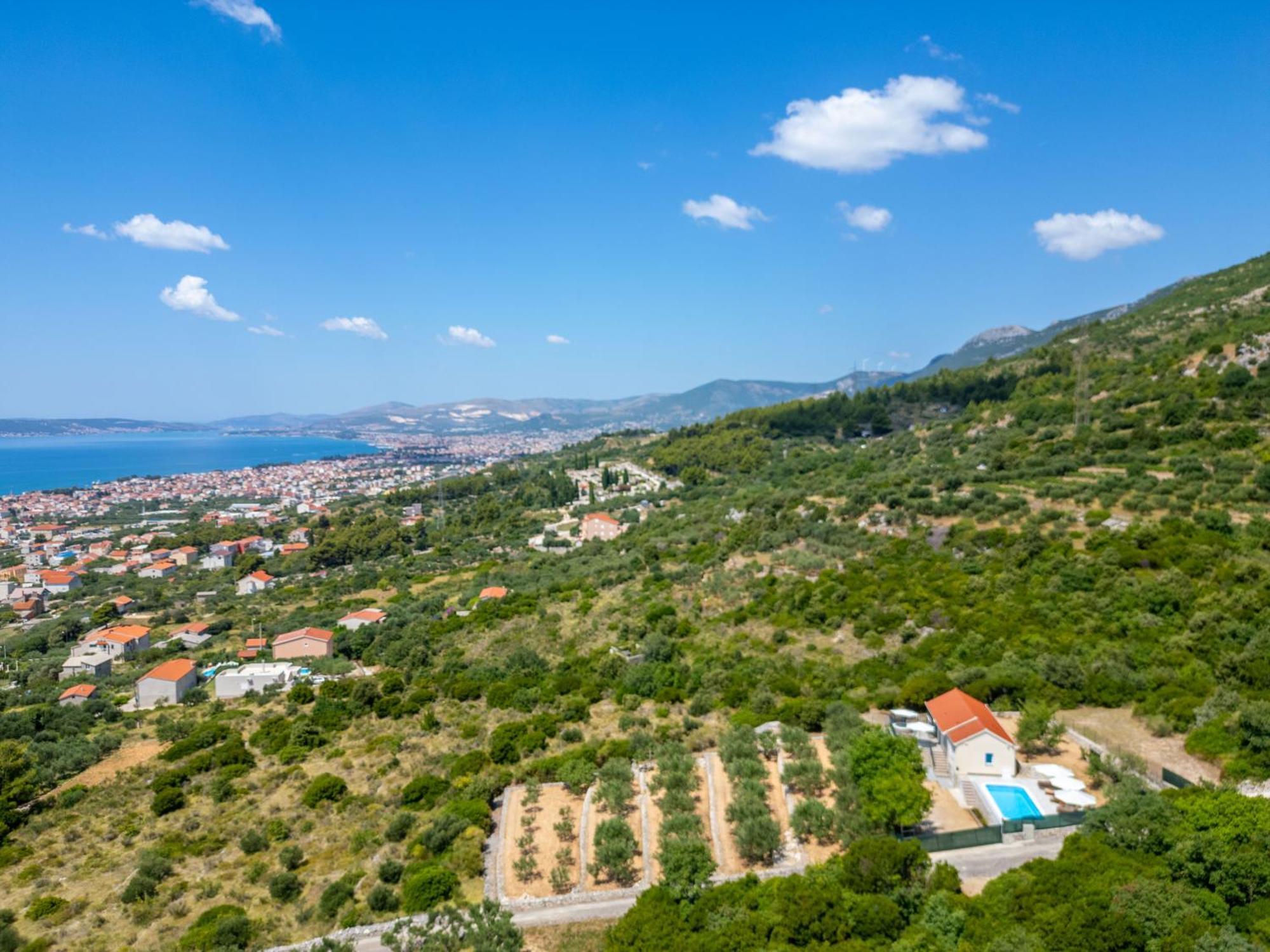 Private Villa Golden Hour With A View Of Split Area Kaštel Sućurac 外观 照片